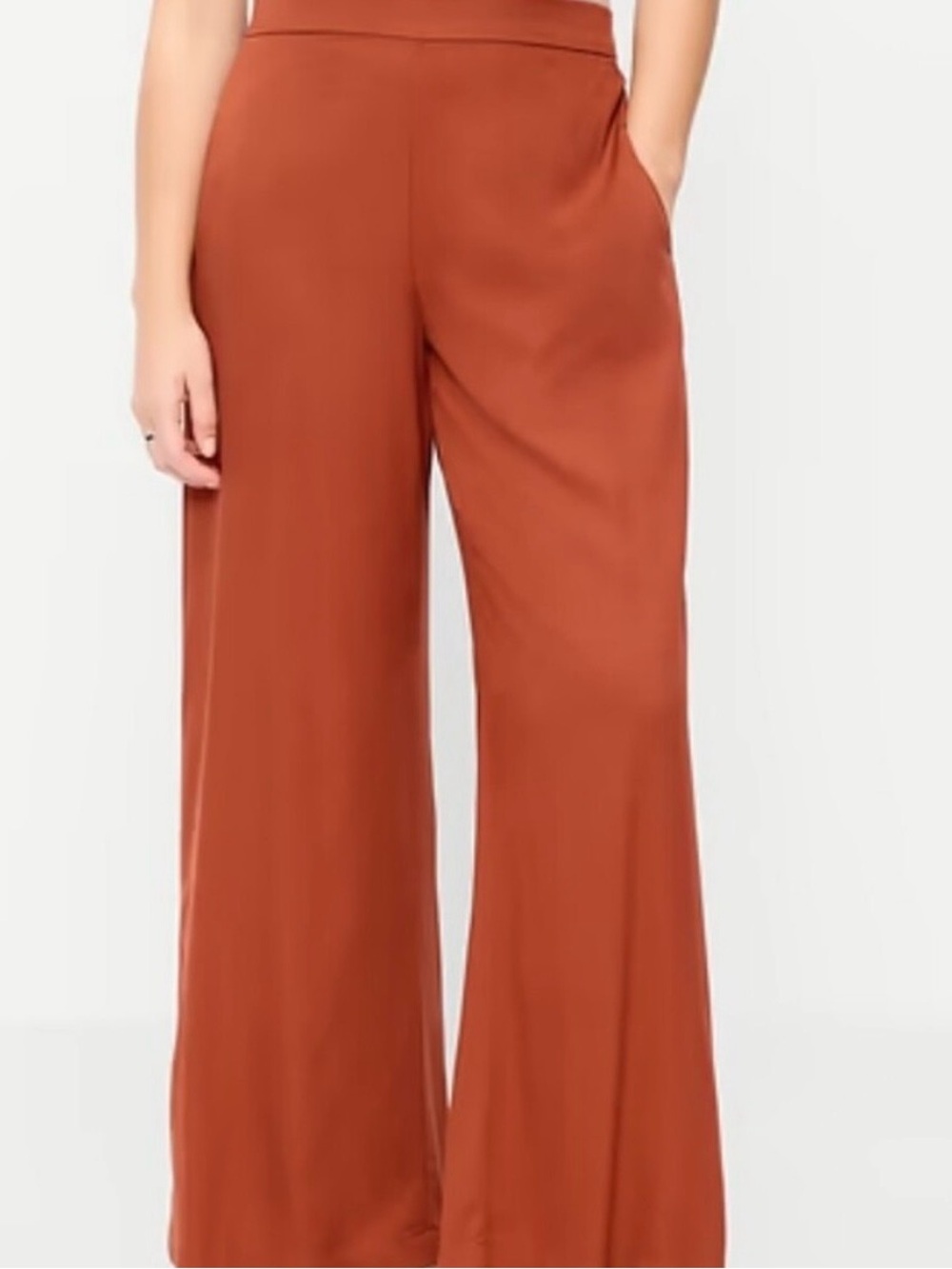 Old Navy Wide-Leg Pants in Burnt Orange